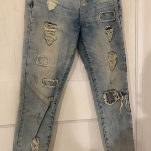 Light Blue Jeans with holes